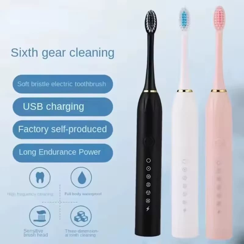 6 Modes de nettoyage brosse de blanchiment et de nettoyage des dents l