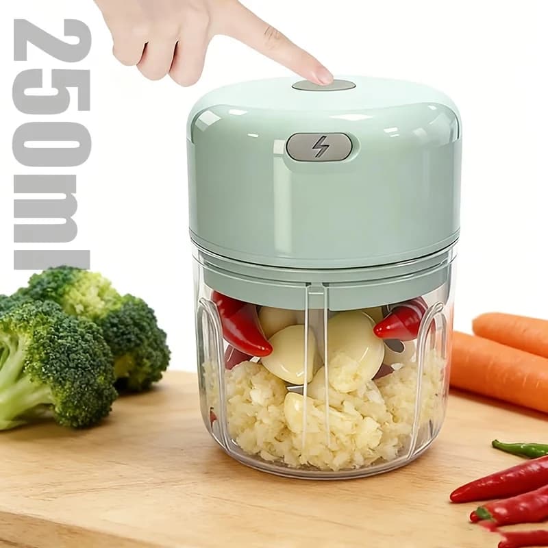 Mini Hachoir Alimentaire Électrique sans Fil 250 ml Rechargeable USB