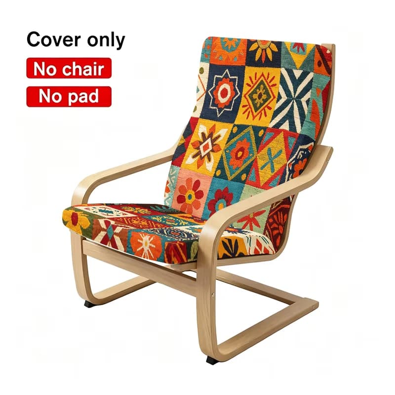 Housse Fauteuil Inclinable Motif Berbère pour Chaise Poäng