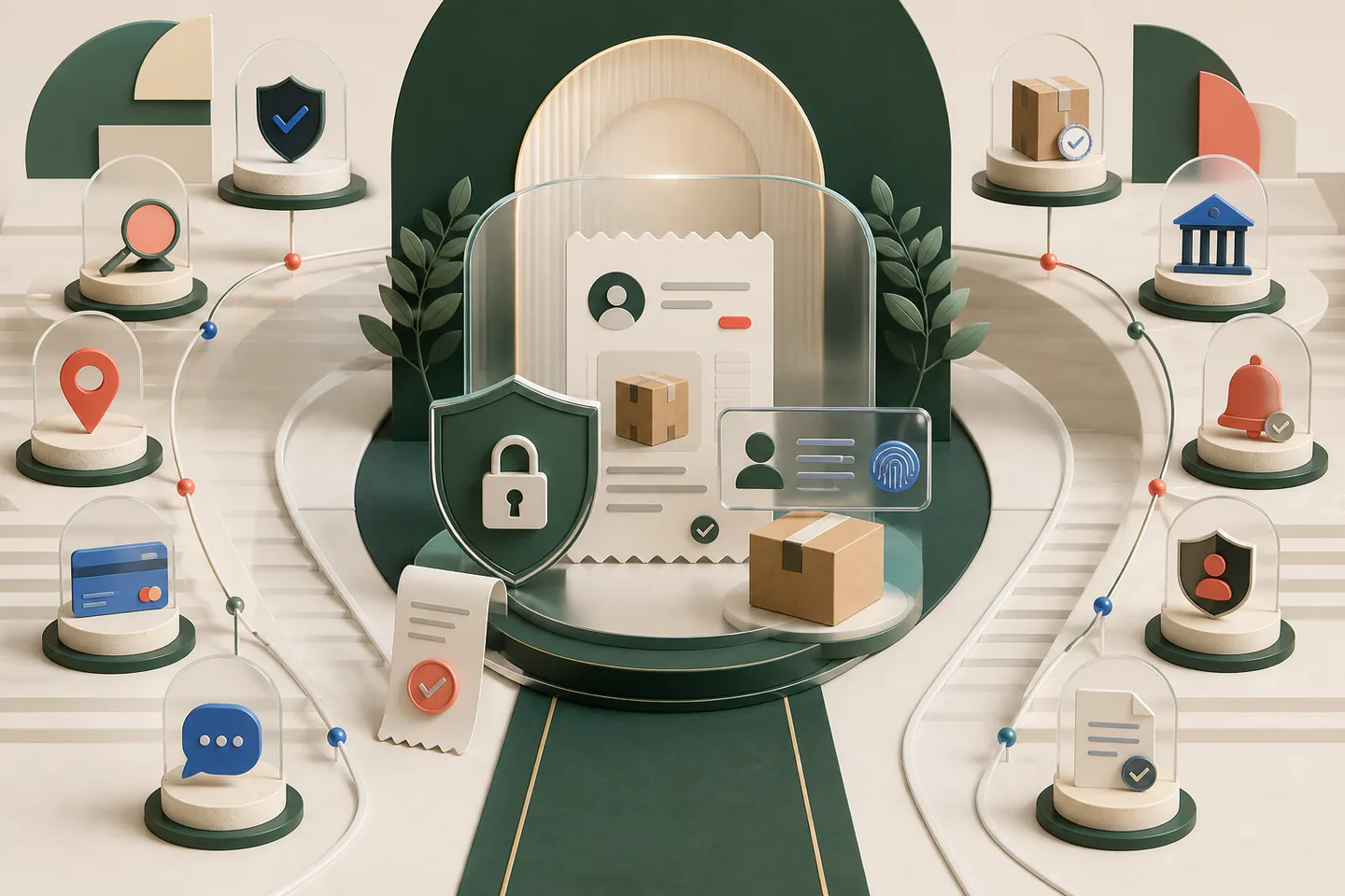 Illustration des vérifications de sécurité avant un achat en ligne